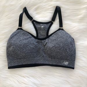 New Balance Gray Sports Bra